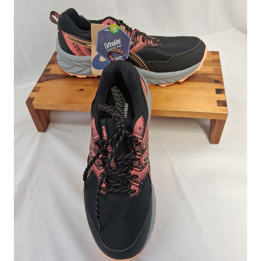 ASICS Gel-Venture 9 Women's Trail Running Shoes Black/Summer Dune 8W NEW IN BOX!